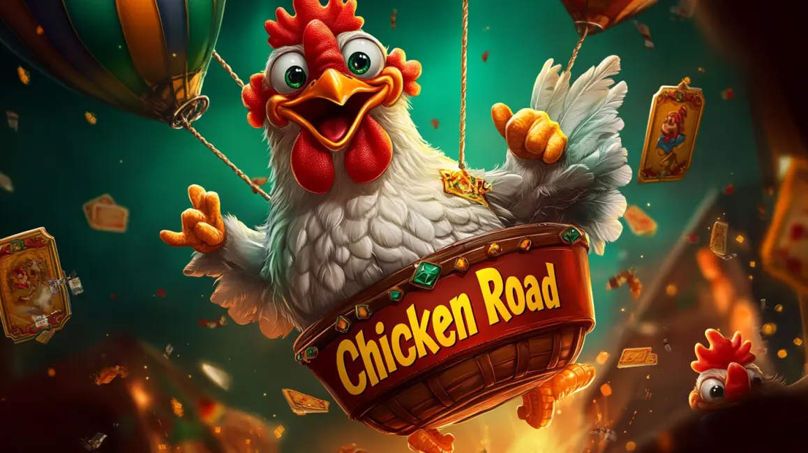 A glamorous woman with curly hair holds a smartphone showing a vibrant slot game, with dice and chips floating around, inviting you to play exciting mobile casino games at 7G777.