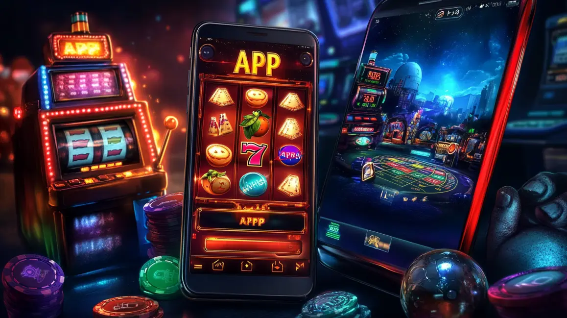 In a packed stadium, a woman holds a phone with a sports betting app, showcasing the thrilling live betting experience and instant access to odds you get with 7G777.